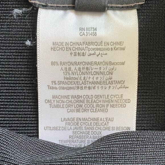 BCBG Maxarzia Bandage Skirt Turquoise Black - Picture 5 of 7